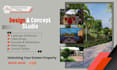 render professional 3d commercial front elevation