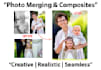 merge multiple photos into a creative professional composite