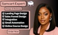 create samcart thrivecart, samcart ai page, samcart landing page, online course