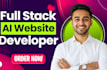 do ai website development as full stack developer react js php laravel de