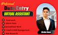 be virtual assistant for data entry and web research