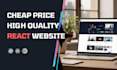 create react website at cheap price