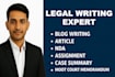 write expert legal SEO content, research, essays, articles