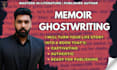 ghostwrite your memoir with emotional depth and real life detail
