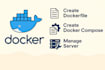 create dockerfile, compose, and deploy your app as a docker expert