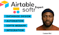 setup airtable, airtable database, softr webapp as an expert