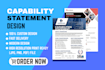 design capability statement to elevate your business