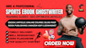 ghostwrite sport ebook, SEO article, nba, NFL, soccer training guide, amazon KDP