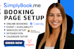 setup simplybook me acuity scheduling, calendly, vagaro booking