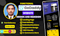 create a modern and responsive godaddy website