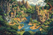 map illustration map design 3d isometric fantasy