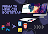 create static website convert figma to html css js a responsive website