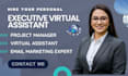 personal executive virtual assistant and social media content manager VA admin