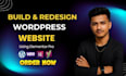 design a responsive wordpress website using elementor pro and speed optimization