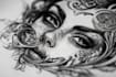 custom an abstract black tattoo design