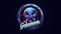 design alien mascot logo with express delivery