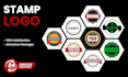 design circular , stamp , circle , round logo