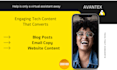 write engaging tech content for emails, blogs, and websites