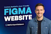 do awesome UI UX website design, figma design website, figma website design