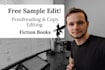 copy edit and proofread your fiction book