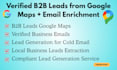 deliver verified b2b leads from google maps with enriched emails