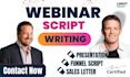 write perfect frank or brunson webinar presentation sales letter script writing