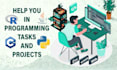 do python java c programming coding tasks and projects for you