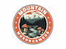 design a creative mountain, mushroam logo