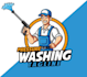 create pressure washing and junk removal logo