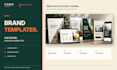 create branded design templates and a mini brand style guide