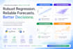 do linear, multiple, logistic regression analysis and forecasting in python r