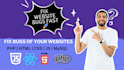 fix and debug PHP, HTML CSS javascript and mysql website issues