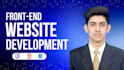 be your front end web developer using HTML, CSS, bootstrap,javascript