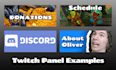create your twitch panels
