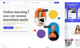 design educational website elearning website online course website lms website