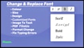 create fillable pdf, editable pdf and change text font expert