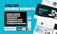 build lms educational website online course website education elearning website