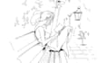 draw a custom hand drawn line art illustration