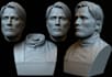 realistic 3d bust model 3d head face model 3d portrait 3d bust head for printing