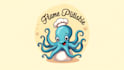 do awesome octopus, pate, animal mascot logo