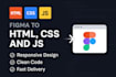 convert your figma design to responsive HTML