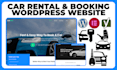 build a professional car rental, cab booking wordpress website