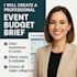 create a detailed event budget
