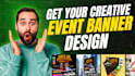 design catchy banners for any event or party with PSD source file