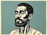create a portrait print linocut