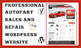 design a professional automobile part and repair wordpress website