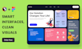 create creative modern app design, dashboard uiux and figma wireframes