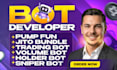 develop trading bot, bundle bot, holder bot, polymarket bot