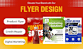 create product, business and credit flyer