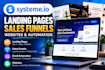 systemeio landing pages, sales funnels, websites and automation